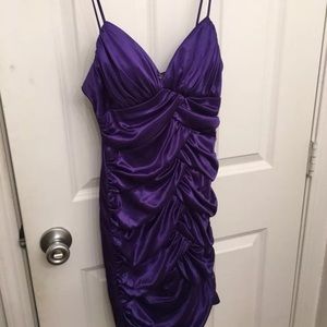 Purple spaghetti strap dress